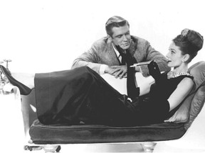 George Peppard is an also ran to the little black dress by Hubert de Givenchy worn my Audrey Hepburn in Breakfast at Tiffany’s.