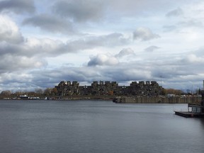 The view of Habitat 67 from the Old Port.