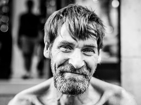 In September 2014, David Rhyno, 52, was featured in a project called Portraits of Montreal. This image struck a chord with many Montrealers, some of whom helped him get off the streets.