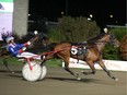 Intimidate's TVG Final win on Saturday, November 29, 2014, pushed the trotter's career earnings to more than $1.2 million and elevated him into second place on the all-time earnings list of Quebec-bred trotters, behind only $2-million winner Grades Singing.