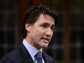 Liberal Leader Justin Trudeau asks a question during question period in the House of Commons on Parliament Hill in Ottawa on Tuesday, November 18, 2014.