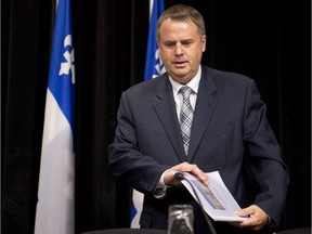 Quebec Auditor General Michel Samson at the legislature in Quebec City in June 2014.