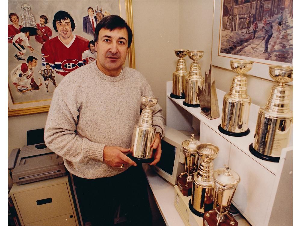 1975-76 Mini Stanley Cup Championship Trophy Presented to Guy