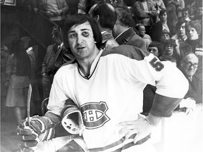 Canadiens defenceman Guy Lapointe sports a shiner at the Montreal Forum during a 1970s game.