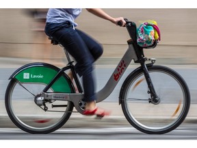 Bixi's bicycle sharing service.