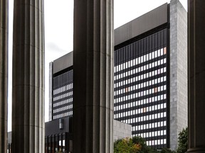 The Palais de Justice on Notre Dame Street in Montreal.