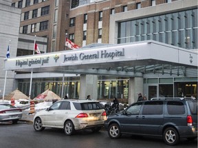 The entrance to the Jewish General Hospital.