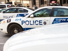 Montreal Police cars.