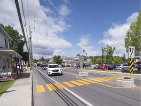 The speed limit on Ste-Angelique Rd. in the centre of town has dropped to 40 km/h.