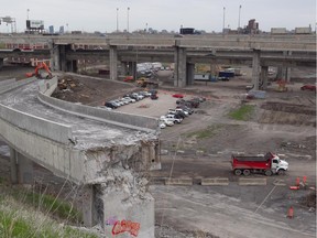 Turning down the volumn as the Turcot interchange comes down.