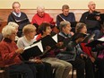 Octet Plus, under the direction of Constance Osborne, rehearse for an upcoming Christmas concert to benefit the West Island Low Vision Self-Help Association, at Summerlea United Church in Lachine.