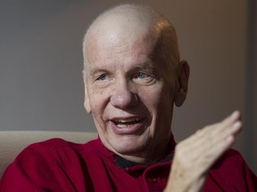 Former Montreal mayor Jean Doré speaks to the Montreal Gazette from his home. Doré, died of complications stemming from pancreatic cancer.