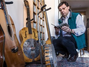 Like any other music lover, Borealis Records and Canadian Folk Music Awards co-founder Bill Garrett has a collection of his favourite music and instruments at home in Outremont.
