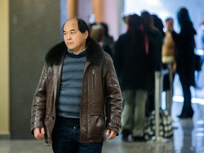 Lin Diran, father of Lin Jun, during a break for the trial of Luka Magnotta at the Montreal courthouse Nov.18, 2014.