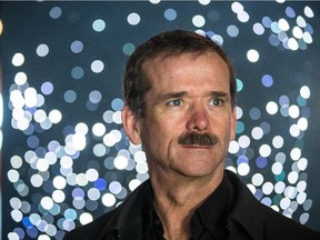 Chris Hadfield at the Montreal Planetarium on Thursday, Nov. 20, 2014. Hadfield's new book is called You Are Here: Around the World in 92 Minutes.