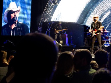 Country superstar Brad Paisley performs at the Bell Centre in Montreal on Saturday November 22, 2014.