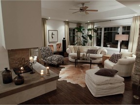 A view of a living area at the home of Corinna Della Serra in the Beaconsfield.