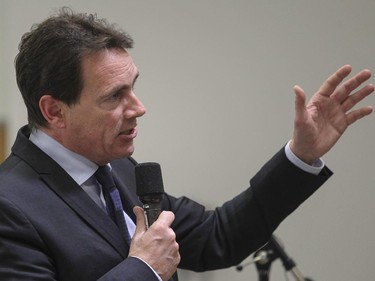 Pierre Karl Péladeau announces his intention to seek the leadership of the Parti Québécois during a speech to students at Université de Montréal Thursday November 27, 2014.