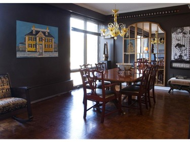 A view of the dining area.