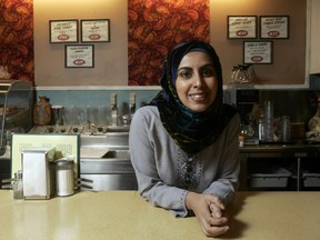 Zarqa Nawaz poses for a portrait on the set of Little Mosque on the Prairie in Toronto, Ontario Wednesday January 3, 2007.