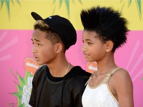 Actor Jaden Smith and actress Willow Smith arrive at Nickelodeon's 26th Annual Kids' Choice Awards at USC Galen Center on March 23, 2013 in Los Angeles, California.