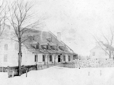 The first convent in Pointe-Claire, March 13, 1867.