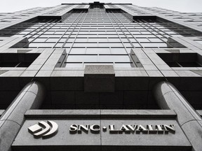 The headquarters of SNC Lavalin is seen Thursday, Nov. 6, 2014 in Montreal.