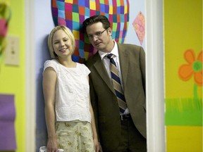 Adelaide Clemens, left, and Aden Young in a scene from Season 2 of the series Rectify.