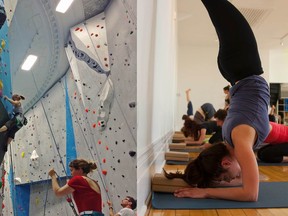 Zéro Gravité offers indoor rock-climbing and yoga classes.