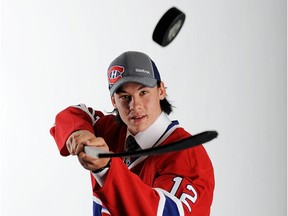 Charles Hudon was selected by the Canadiens in the fifth round (122nd overall) of the 2012 NHL draft.