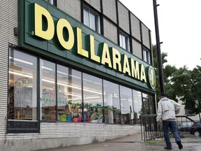 A Dollarama store is pictured on June 11, 2013 in Montreal.