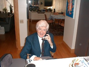 Leon Schwartz, pictured on the day of his 75th birthday party, remained a source of great strength for his family.