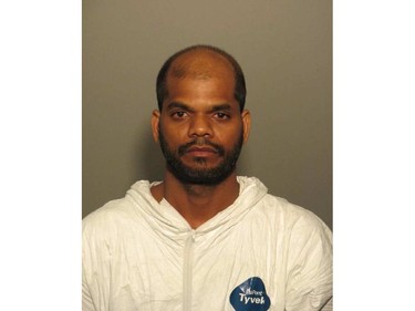 Amalan Thandapanithesigar, 34, was charged with first-degree murder in the June 23, 2014 fatal stabbing of his neighbour, Jeyerasan Manikarajah, 40. Manikarajah was fatally stabbed in an alley outside his Mountain Sights Ave. apartment building in the city's Côte-des-Neiges district.