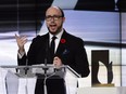 “We must believe women, and men, and go forth and undo harm," author Sean Michaels said in his acceptance speech after winning the 2014 Giller Prize in Toronto.
