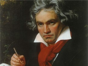 A painting of Beethoven by Joseph Karl Stieler (1820).