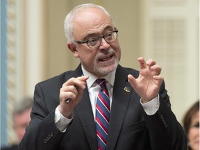 Quebec Finance Minister Carlos Leitão during question period Wednesday, December 3, 2014 at the National Assembly in Quebec City.