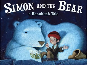 Cover illustration by Matthew Trueman for Simon and the Bear: A Hanukkah Tale, written by Eric A. Kimmel.