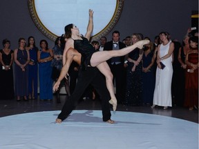 Don't try this at home: Cirque du Soleil entertainers wow at the 54th annual Museum Ball. (Denis Bernier)