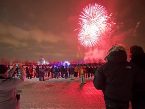 Pre-new year fireworks.