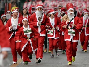 Age or gender doesn’t seem to be a strong predictor of injury for runners. The study didn't look into the impact of wearing Santa costumes.