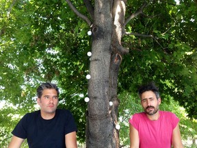 Simon Trottier, left, and Olivier Fairfield — as Last Ex — just returned from a European tour, where they opened for their other band, Timber Timbre.