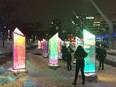 A part of the Luminothérapie experience at Place des Arts.
