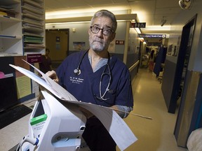 Dr. Mitch Shulman in the emergency ward of the Royal Victoria hospital on Thursday December 04, 2014.
