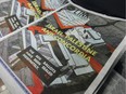 Copies of The Link student newspaper at Concordia University in Montreal Friday Dec. 05, 2014 dealing with a controversial vote on whether to boycott Israel.