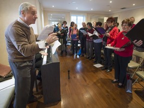 "These Voices of Hope singers have more heart than any professionals with whom I have ever worked. They have brought tears to my eyes on many occasions,” says choirmaster Vincenzo Guzzo, left.