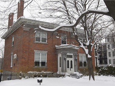 Exterior shot of the Buchanan mansion at 170 Sherbrooke Street East.