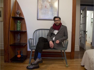 Sami Basbous in his Plateau  apartment in Montreal.
