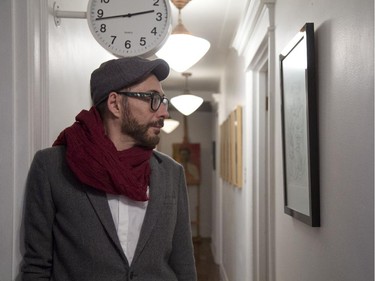 Sami Basbous in his Plateau  apartment in Montreal.