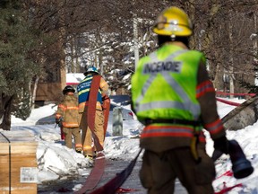 Montreal firefighters in December 2013.