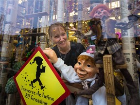 Nathalie Vellin, manager of the decoration boutique at Rona, has a soft spot for elves.